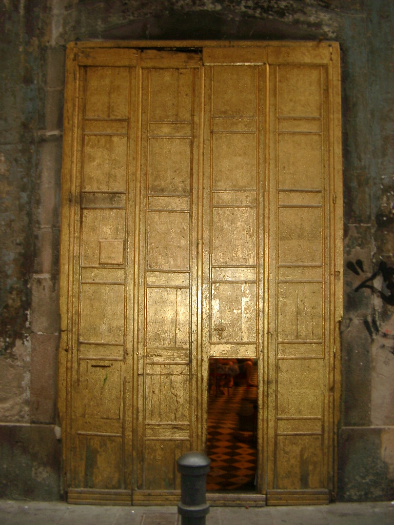 gold door